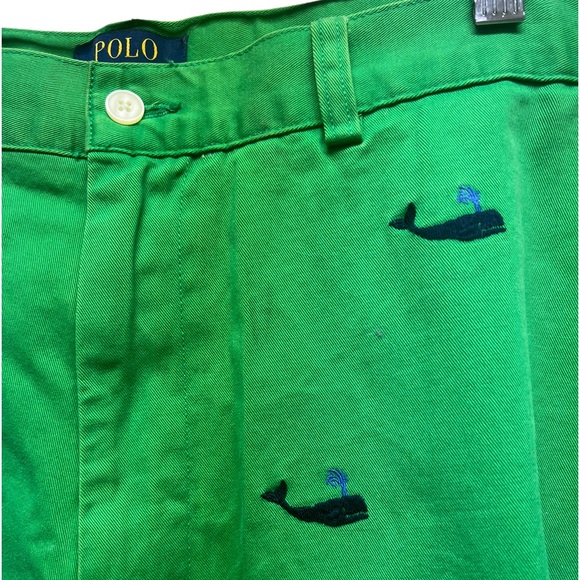 Polo by Ralph Lauren mens blue label whale shorts in size 40 excellent condition - Picture 2 of 5